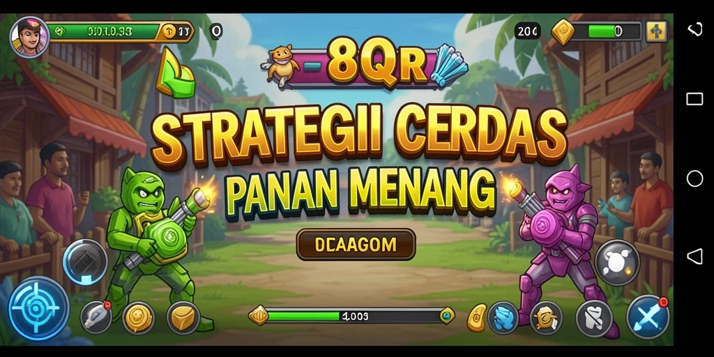 Tampilan gameplay menarik di game strategi 8QR.