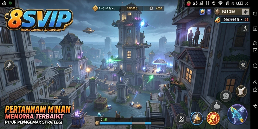 Tampilan gameplay intens dari Tower Defense 8SVIP yang menantang.