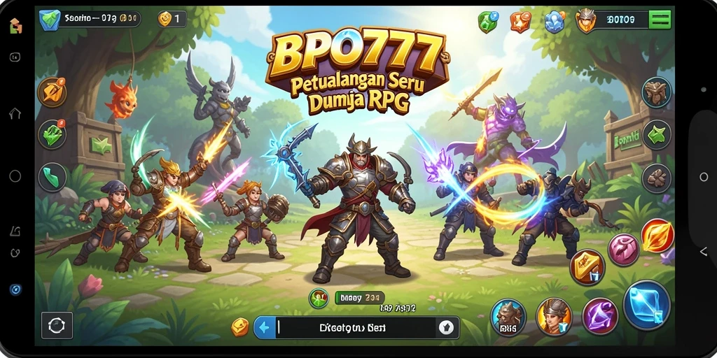 Gameplay seru BPO777 dalam dunia fantastis yang penuh petualangan.