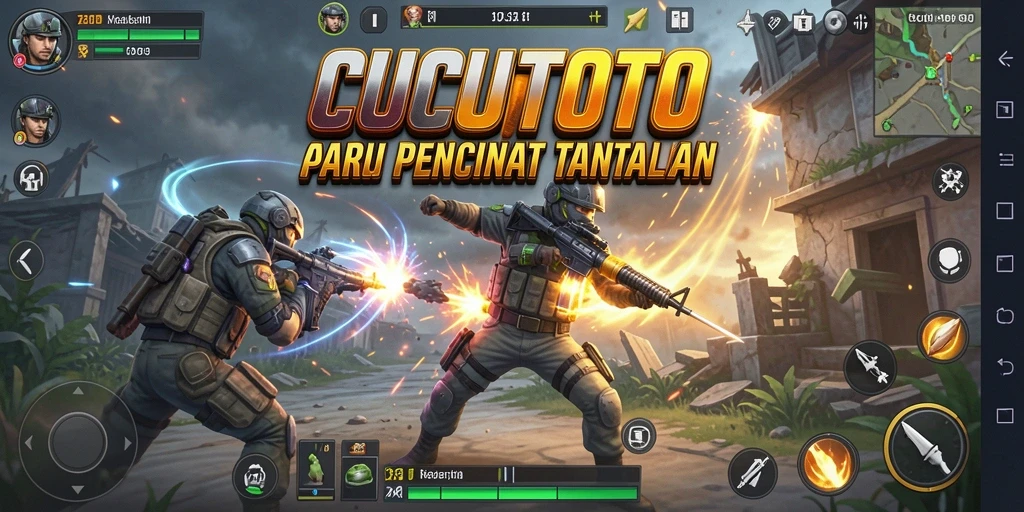 Tampilan gameplay CUCUTOTO yang seru dan penuh aksi.