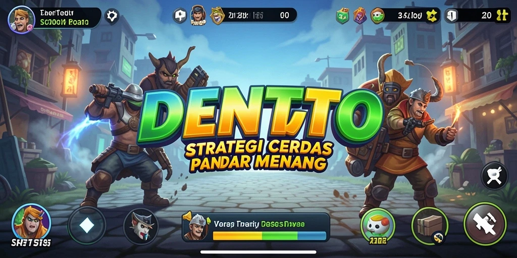 Tampilan gameplay DENTOTO yang mendebarkan dalam pertempuran strategi.