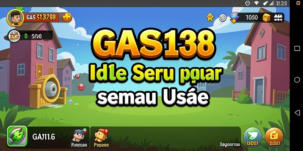 Tangkapan layar utama menampilkan karakter bermain dalam mode Idle yang menenangkan.
