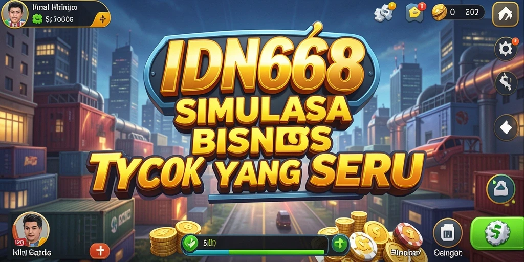 Tangkapan layar gameplay IDN668 menampilkan strategi mengelola bisnis Tycoon.