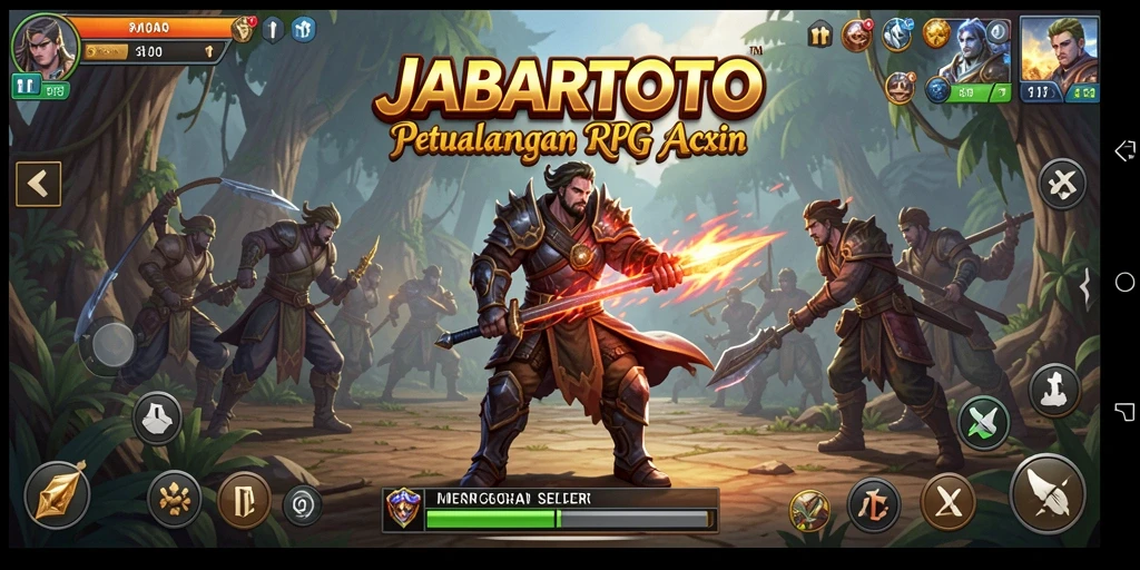 Tangkapan layar menampilkan aksi pertarungan mendebarkan di JABARTOTO.