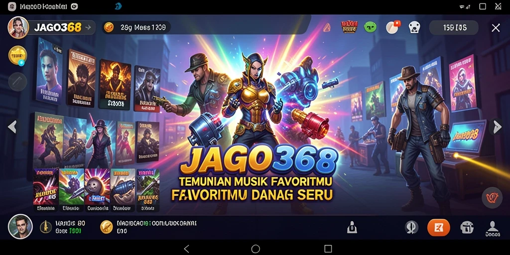 Tampilan gameplay JAGO368 dengan pengguna bernyanyi bersama teman-teman.