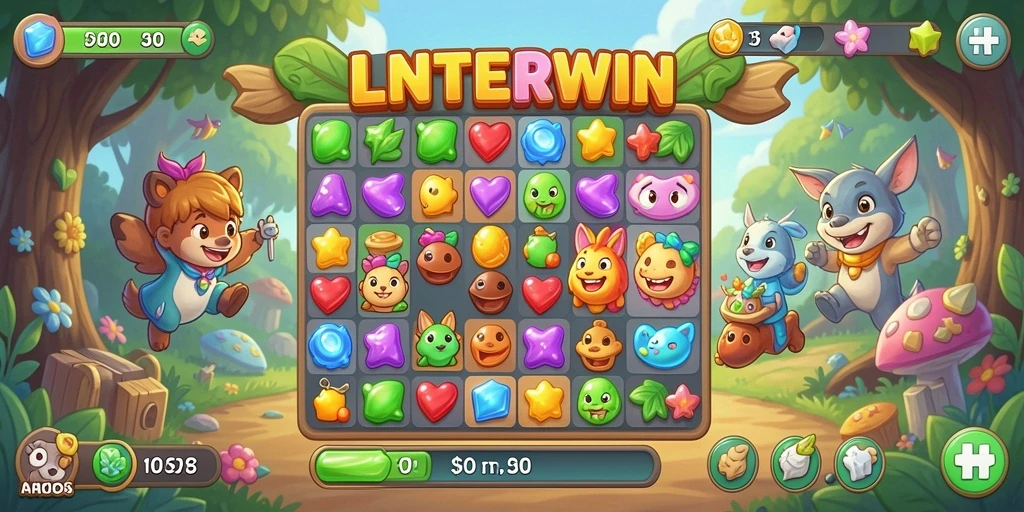 Tampilan gameplay LNTERWIN yang menarik dan menantang.