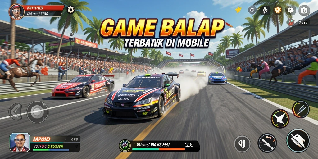 Tampilan menarik dari gameplay balap di MPOID.