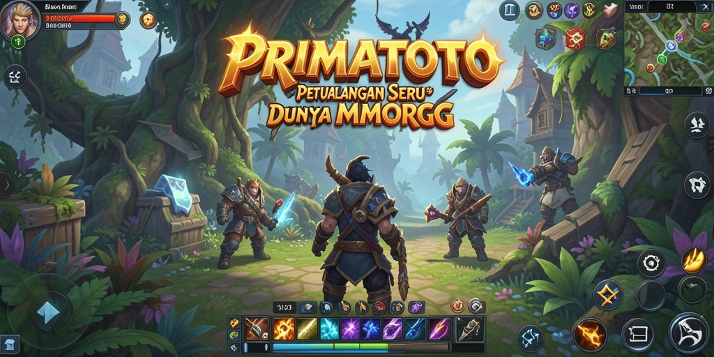 Gameplay seru dalam dunia fantasi PRIMATOTO yang menawan.
