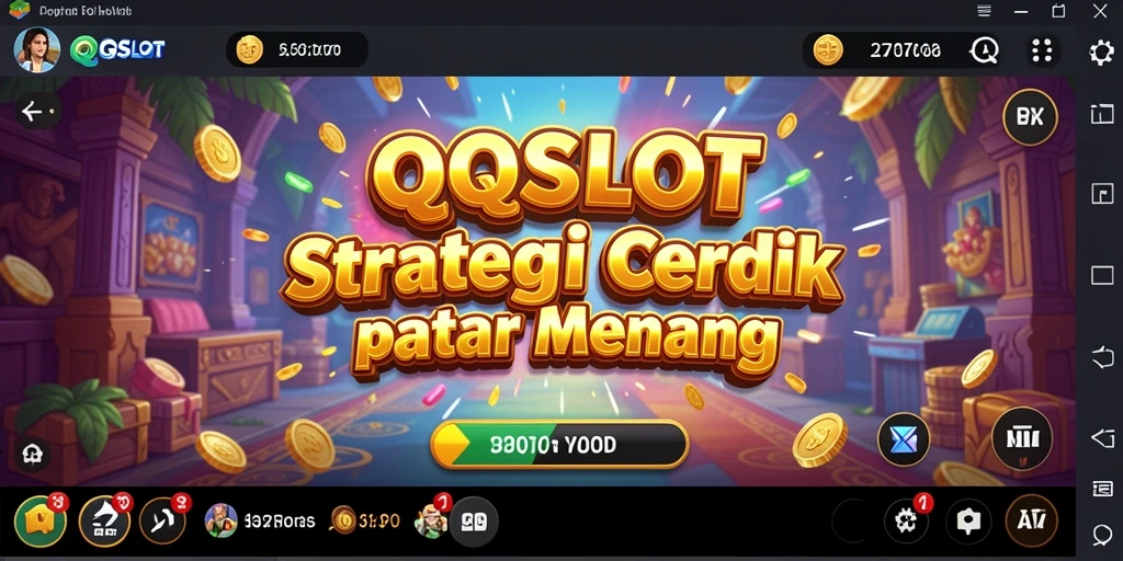 Tampilan gameplay QQSLOT yang menampilkan momen strategis yang intens.