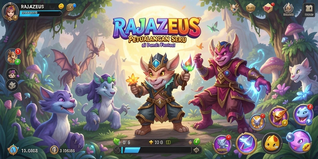 Tampilan menarik dari gameplay <strong>RAJAZEUS</strong> yang penuh petualangan dan tantangan.