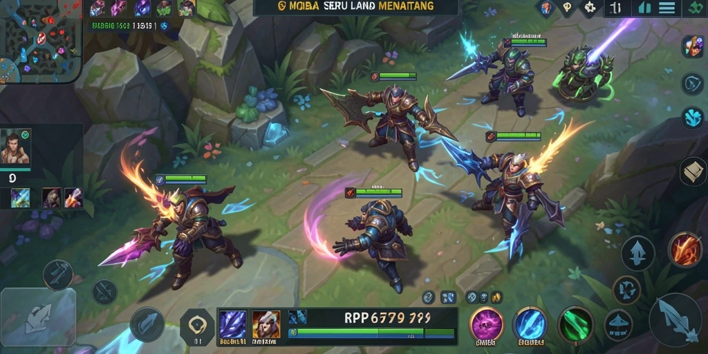Tampilan gameplay seru dalam RP6789 dengan aksi hero yang menakjubkan.