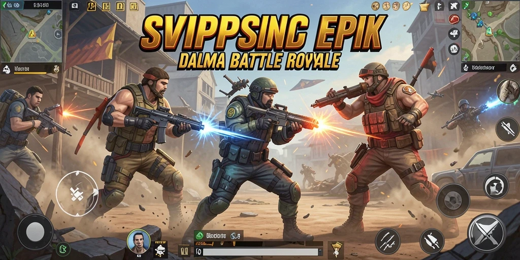 Tangkapan layar gameplay <strong>SVIPSIDN</strong> menampilkan aksi seru dalam pertempuran Battle Royale.